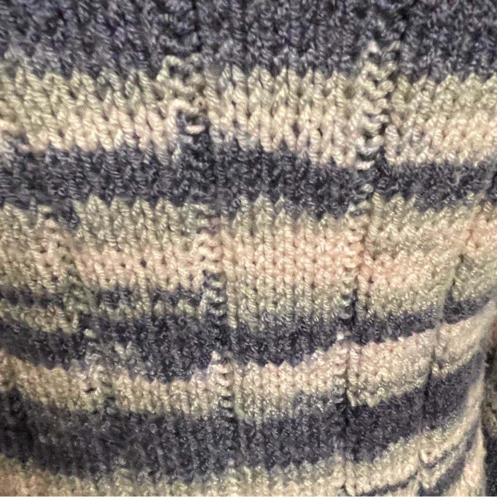 Striped Hand-Knit Sweater Dress - Picture 7 of 7
